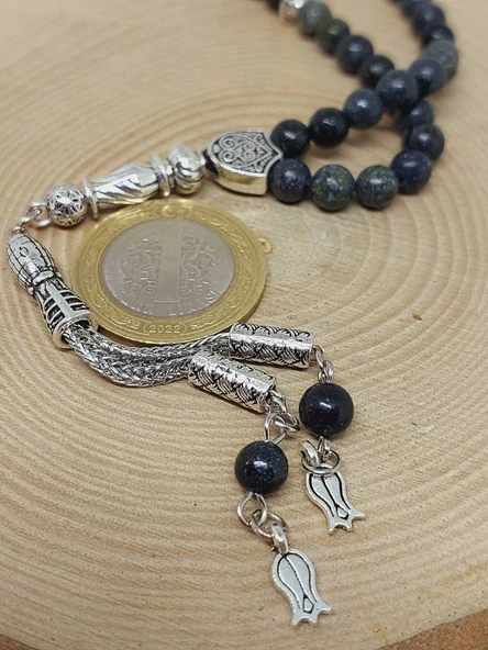 Serpantin (Yılan) Taşı 33lük Tesbih 6mm (9760) - Resim 3