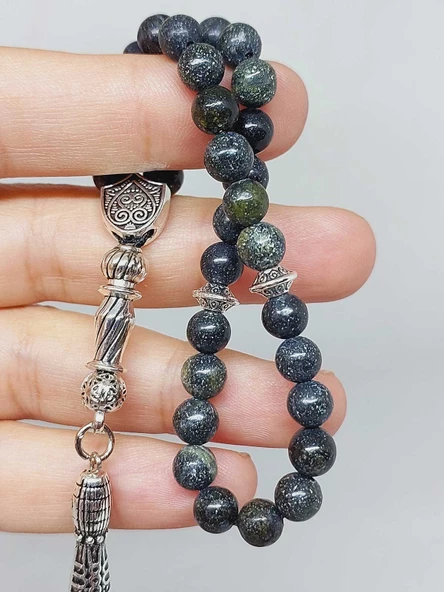 Serpantin (Yılan) Taşı 33lük Tesbih 6mm (9760) - Resim 2