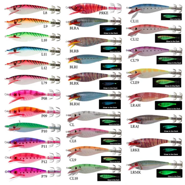 Yozuri Squid Jig Ultra Cloth-Bavc Kalamar Sahte Balığı  A329-M2-S-75MM CLAR - 2