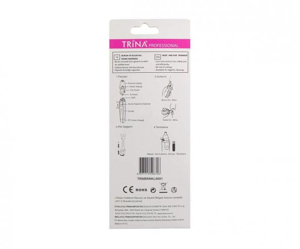 Trina Professional Burun Ve Kulak Kılı Kesme Makinası - 2