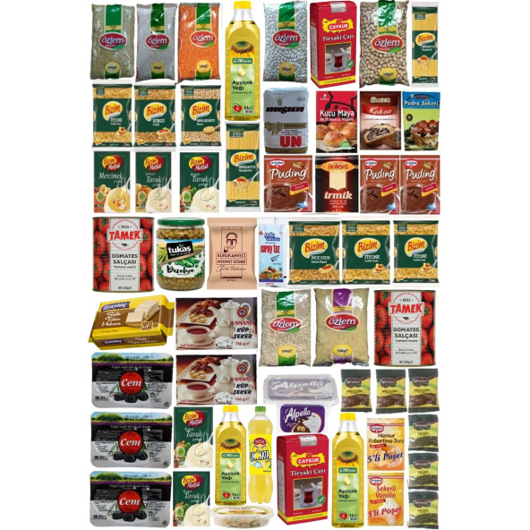 RAMAZAN PAKETİ ERZAK YARDIM KOLİSİ 55 PARÇA