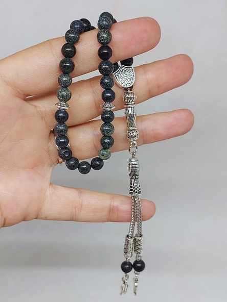 Serpantin (Yılan) Taşı 33lük Tesbih 6mm (9760) - Resim 5