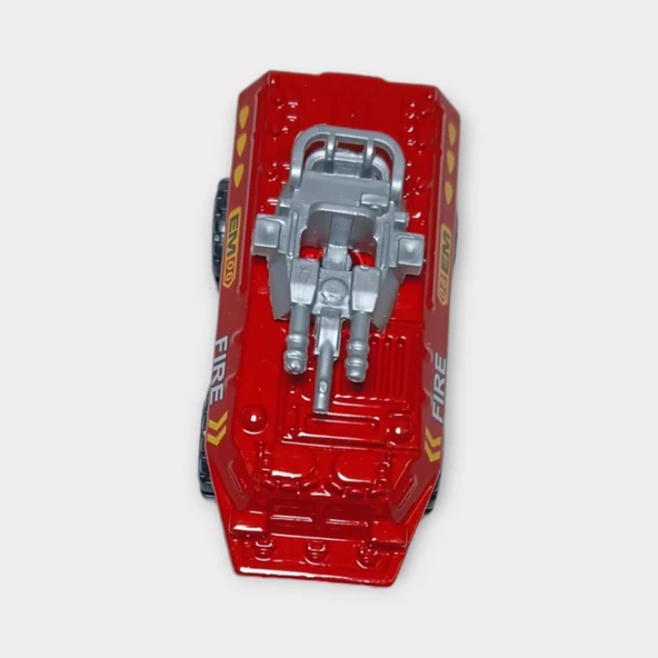 Küçük Metal İtfaiye Araçları 7 Cm - Panzer - Resim 4