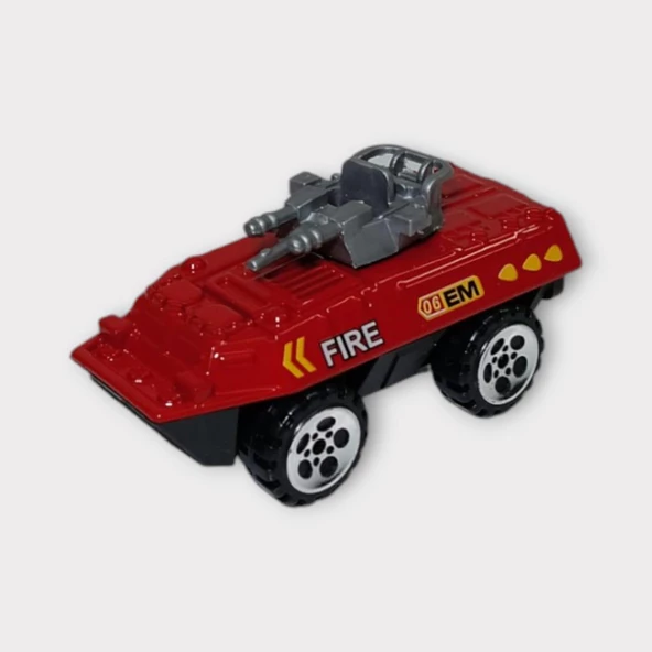 Küçük Metal İtfaiye Araçları 7 Cm - Panzer
