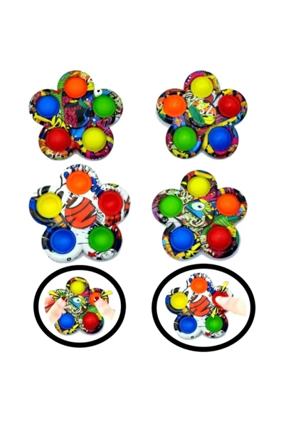 Yenigeldi Picasso Pop It Stres Çarkı, Duyusal Pop It Renkli Stres Çarkı, 2021 Fidget Stres Çarkı - 2