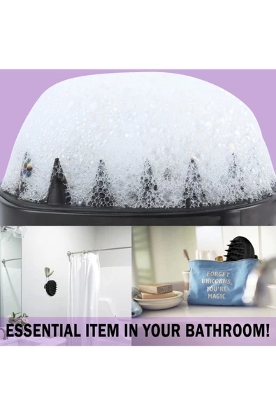 Yenigeldi Yumuşak Silikon Saç Derisi Masajı Şampuan Fırçası,saç Derisi Stres Için Baş Masajı Duş Saç Fırçası - 3