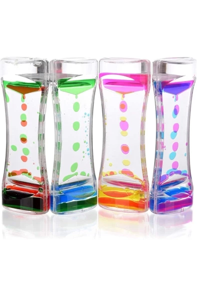 Yenigeldi Baloncuklu Zaman Saati, Sıvı Kum Saati,lav Lambası Kum Saati,su Baloncuğuduyusal Oyuncak, Fidget Toy - 3