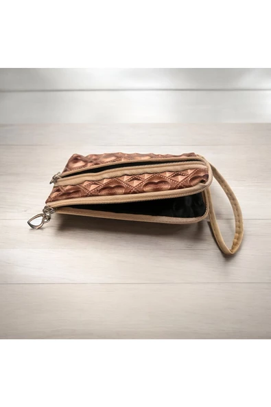 Yenigeldi 1 Adet 2 Bölmeli Para Kart Cüzdanı Anahtarlık ( 8 cm *13 cm) - 2