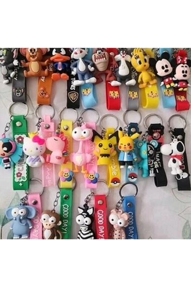 Yenigeldi 2 Adet Yeni Lüks Renkli Üç Boyutlu Silikon 3d Anahtarlık Çanta Süsü Ve 3d Oyuncak - 2