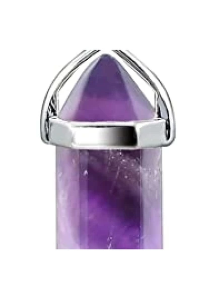 Yenigeldi Şifalı Ametist Doğal Kristal Taş Chakra Taşı Denge Taşı Ruhsal Denge Taşı Enerji Taşı Stres Taşı - 2