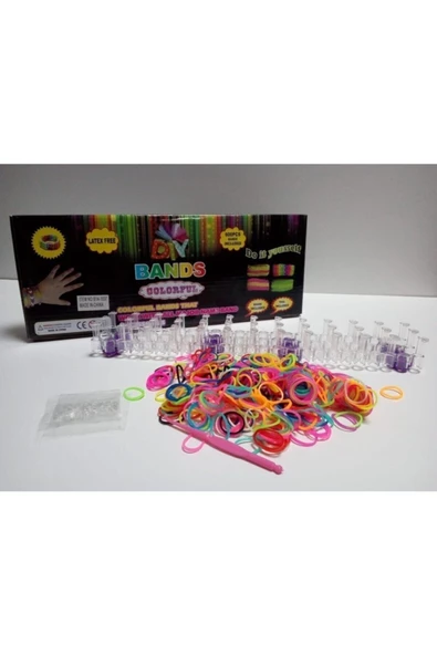 giftzone Bileklik Yapma Seti Colorful Loom Bands