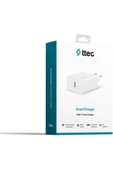 Ttec 2scs22b Smartcharger 20w Qc/pd Seyahat Şarj Cihazı Beyaz