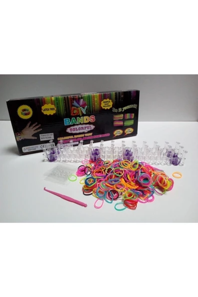 Elif İş Eğitim Rengarenk Bileklik Yapma Seti Rainbow Loom Bands