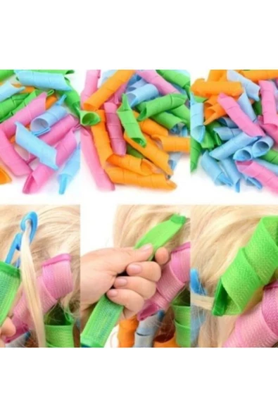 freeshopxl 18’li Saç Bigudisi , Saç Şekillendirici , Lülematik , Saç Kıvırıcı , Saç Bukle Şekillendirici - 4