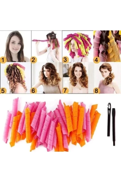 freeshopxl 18’li Saç Bigudisi , Saç Şekillendirici , Lülematik , Saç Kıvırıcı , Saç Bukle Şekillendirici - 3