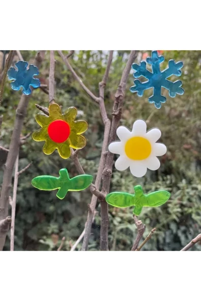 Yenigeldi 3 Adet Jel Sticker, Cam Sticker