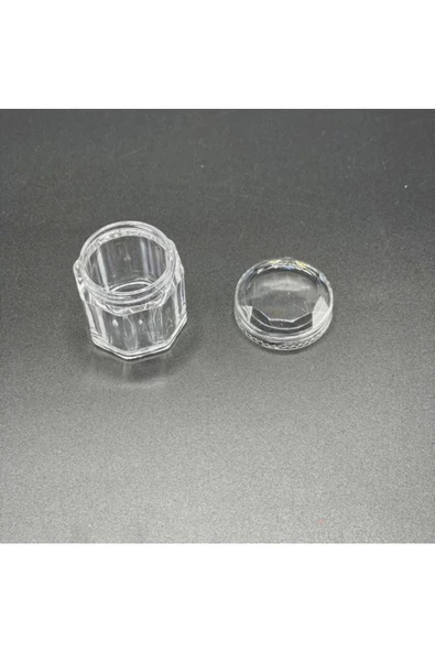 Yenigeldi 6'lı Akrilik Mini Kapaklı Kavanoz, Krem Kutusu - 2