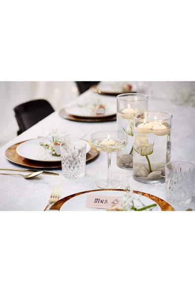 Yenigeldi 20 Adet 4,5 Saat BOLSIUS Yüzen Mum Beyaz Fildişi Avrupa Üretim ,Düğün , Etkinlikler, Partiler - 2