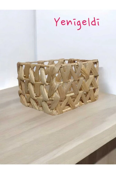 Yenigeldi (Y:13-U:18-G:16 CM)1 Adet Hasır Sepet Düzenleme Ve Saklama Yen240023or