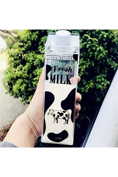 Yenigeldi 1 Adet 500ml Flamingo Süt Kutu Tasarımlı Su Kahve Içecek Şişesi Cam Değildir Kahve Ve Sunum Bardağı - 2