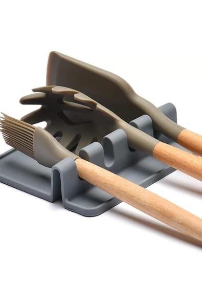 Yenigeldi Silikon Kaşıklık Çatallık, Silikon Bulaşıklık, Bulaşıklık, Çatal Kaşıklık Mutfak Düzenleyici - Resim 2