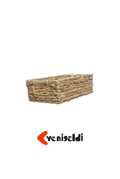 Yenigeldi 1 Adet Doğal Hasır Sepet ( Uzunluğu 31 Cm Genişlik 20 Cm Yükseklik 11 Cm ) Yen240038k