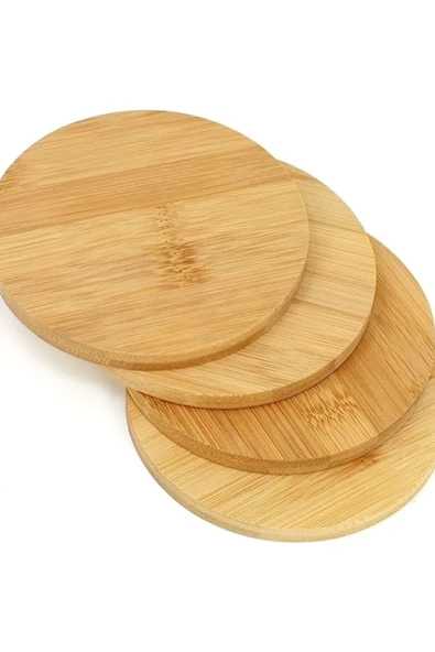 Yenigeldi Bambu Kesme Tahtası Bambu Nihale Bambu Peynir Pizza Sunum Servis Tahtası 18 Cm - 3