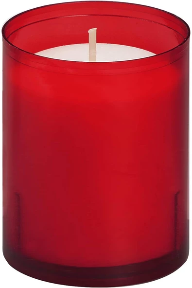 Yenigeldi 1 Adet (5cm*4cm) BOLSIUS 20 Saat Kırmızı Akrilik Avrupa Kalitesi Kokusuz Dumansız - 2