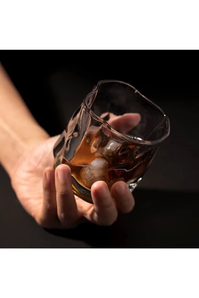 Yenigeldi 1 Adet Bükülme Kehribar Iskandinav Tarzı Kola Kahve Sunum Bardak