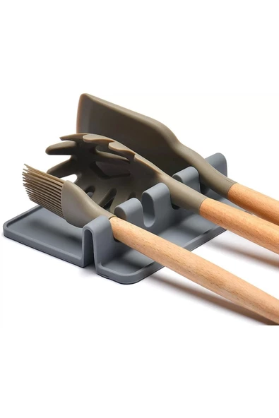Yenigeldi Silikon Kaşıklık Çatallık, Silikon Bulaşıklık, Bulaşıklık, Çatal Kaşıklık Mutfak Düzenleyici - Resim 3