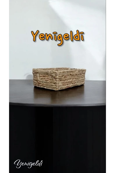 Yenigeldi 1 Adet Doğal Hasır Sepet Yen240038k