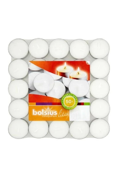 Yenigeldi 50 Adet Avrupa Üretimi (SAĞLIK VE GÜVENLİK SERTİFİKALI) 3.5 Saat Yanan Tealight Bolsius Tea Light - 2