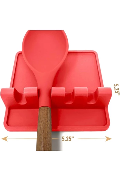 Yenigeldi Slikon Spatula Tutucu Kaşıklık Çatallık, Silikon Bulaşıklık , Çatal Kaşıklık Mutfak Düzenleyici - 3