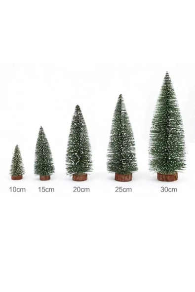 Yenigeldi 1adet 10 Cm Yılbaşı Çam Ağacı, Masa Çam Ağacı, Mini Dekaratif Çam Ağacı - 3