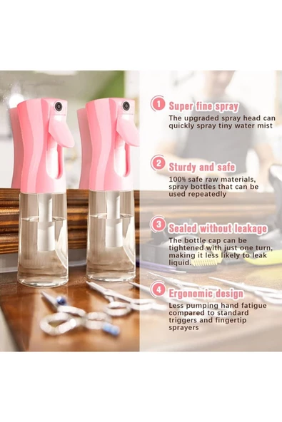 Yenigeldi 2 adet Sis Sprey Şişesi, Saç , Cilt Bakımı, Bitki , Evcil Hayvan Bakımı, Temizlik Şişe - 2