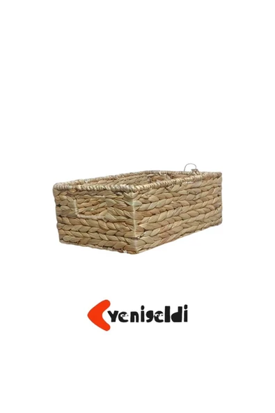 Yenigeldi 1 Adet Doğal Hasır Sepet ( Uzunluğu 36 Cm Genişlik 23 Cm Yükseklik 14 Cm ) Yen240038or ürün görseli