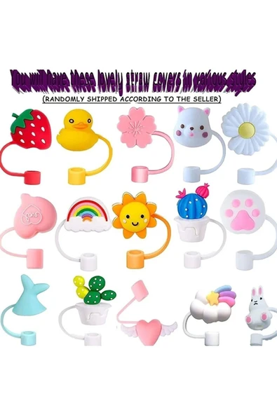 Yenigeldi 12 adet Toz Geçirmez Silikon Pipet Koruyucu Tapa Pipet Kapak Böcek Ve Sineklere karşı - Resim 3