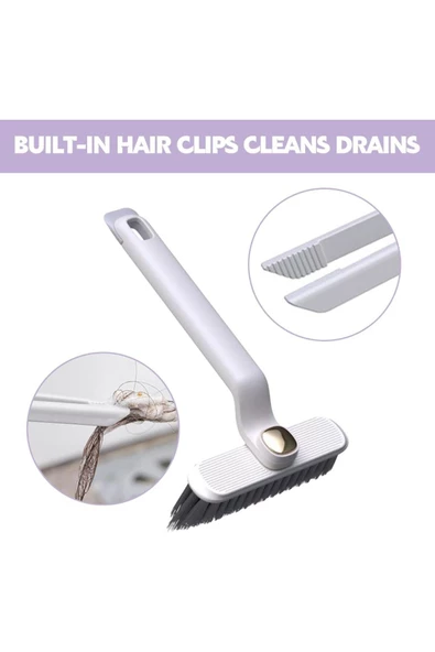 Yenigeldi 2 Adet Beyaz Çok Fonksiyonlu 360 Derece Dönen Aralık Köşe Temizleme Fırçası 2024 Yeni Çıkanlar - 3