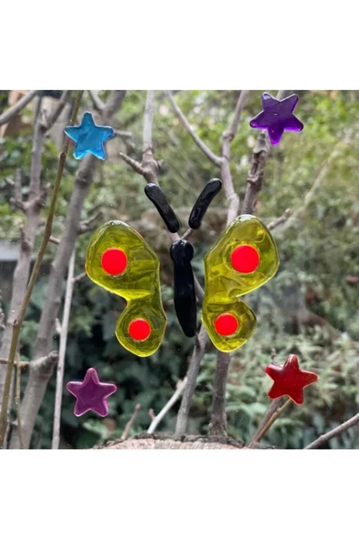 Yenigeldi 3 Adet Jel Sticker, Cam Sticker - 3