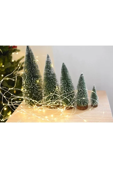 Yenigeldi 1adet 10 Cm Yılbaşı Çam Ağacı, Masa Çam Ağacı, Mini Dekaratif Çam Ağacı