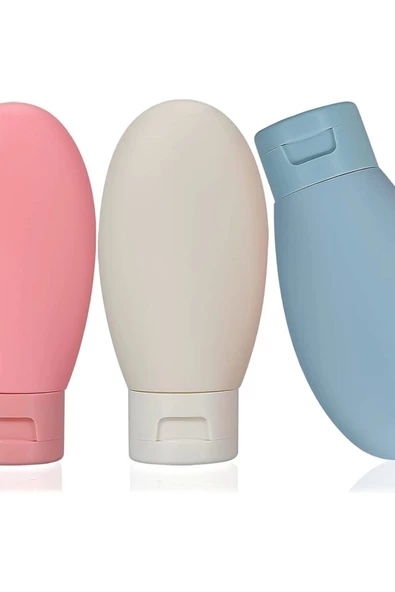 Yenigeldi 3'lü Yeniden Doldurulabilir, Seyahat için Taşınabilir Çok Amaçlı Kozmetik Şişe Seti | Boş Krem Paket