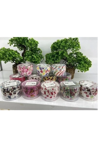 Yenigeldi 200 Adet Renkli Muffin Cupcake Kalıpları Kek Kapsülü Cupcake Muffin Kağıdı - 2
