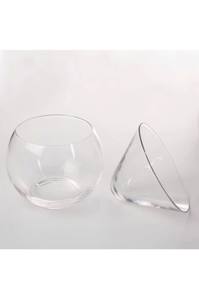Yenigeldi 1 Adet (2 Parça) Cam Meyve, Likör, Kokteyl, Havyar Bardağı Seti - 5
