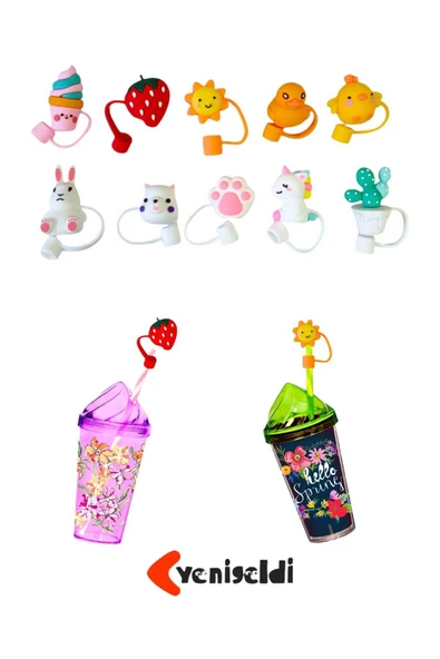 Yenigeldi 12 adet Toz Geçirmez Silikon Pipet Koruyucu Tapa Pipet Kapak Böcek Ve Sineklere karşı ürün görseli 1