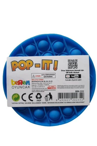 Beren Oyuncak Özel Pop Duyusal Oyuncak Zihinsel Stres ( Mor Renk, Daire ) - 3