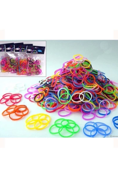 RBC Lastik Örgü Bileklik Ve Kolye Yapma (YAPIM) Seti 3 Paket Loom Bands