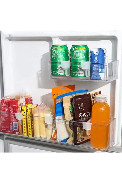 Yenigeldi 12 Adet Plastik Buzdolabı Bölücü Organizatör Ayarlanabilir Buzdolabı Kiler Izgara Bölücü Ayırıcı - 3