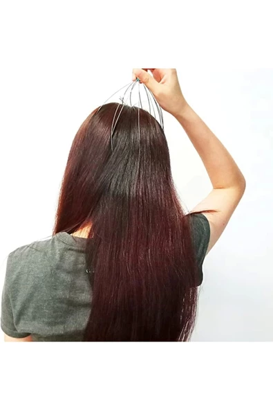 Yenigeldi Kan Dolaşımını Arttırıcı Kafa Masaj Aleti Baş Boyun Saç Kaşıma Teli El Tipi Baş Masajı Saç Diplerini