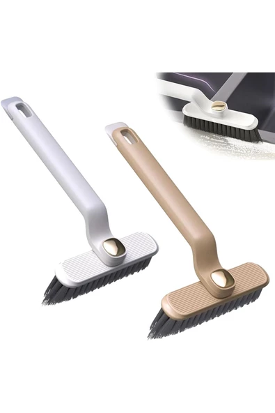 Yenigeldi 2 Adet Beyaz Çok Fonksiyonlu 360 Derece Dönen Aralık Köşe Temizleme Fırçası 2024 Yeni Çıkanlar - 2