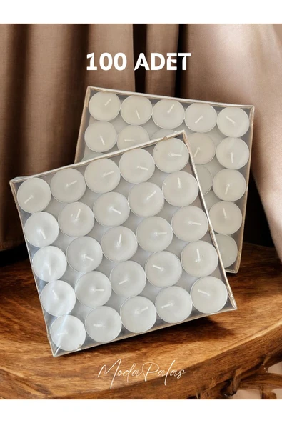 Berkay mumculuk 100 Lü Tea Light , 100 Lü Mum , 100 Lü Kokusuz Mum